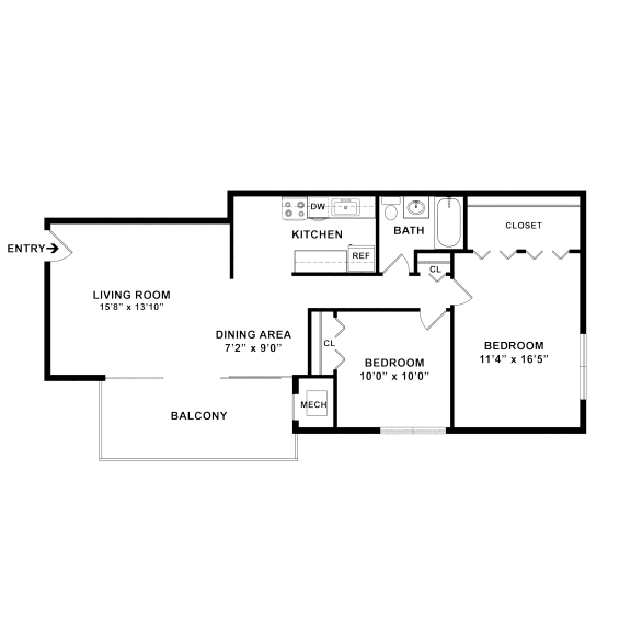 studio, 1, 2 & 3Bedroom Floor Plans Grandview Apartments